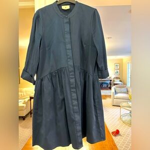 Tuckernuck Shirt Dress. Navy Blue. Size XS